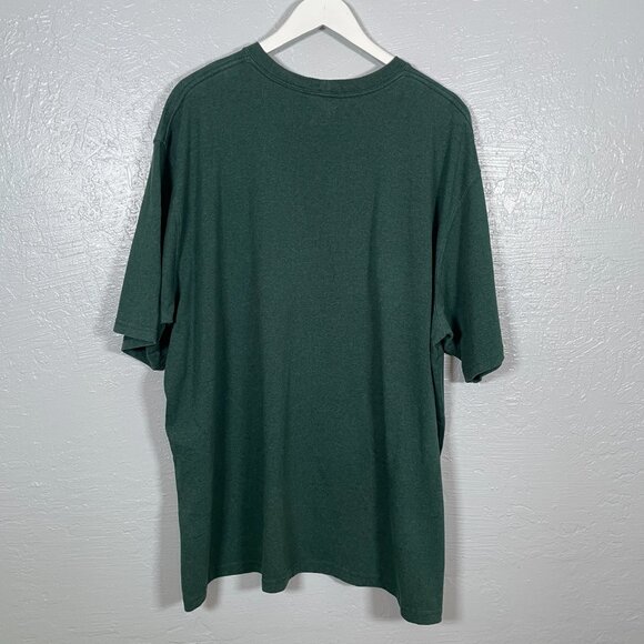 Carhartt Men 3XL Green Orange Cotton Crew Neck Short Sleeve Shirt Original Fit - Picture 7 of 8
